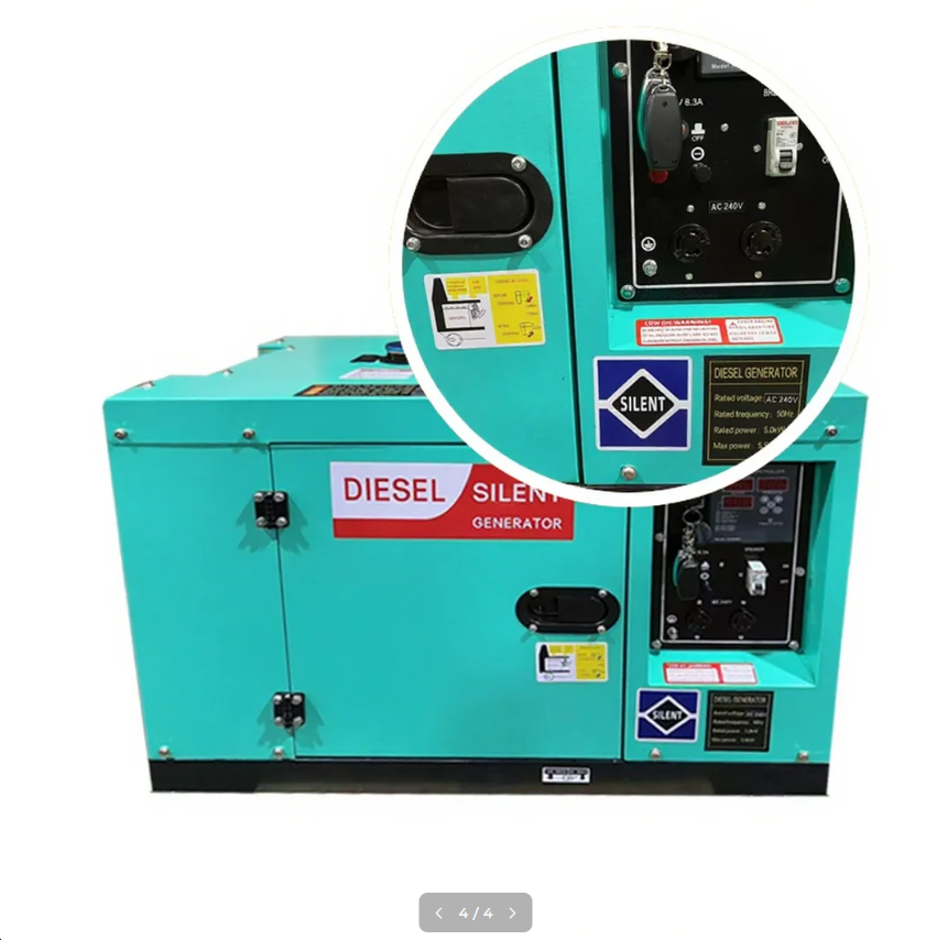 Diesel generator set, household, small, 3-15KW，Quiet type, open